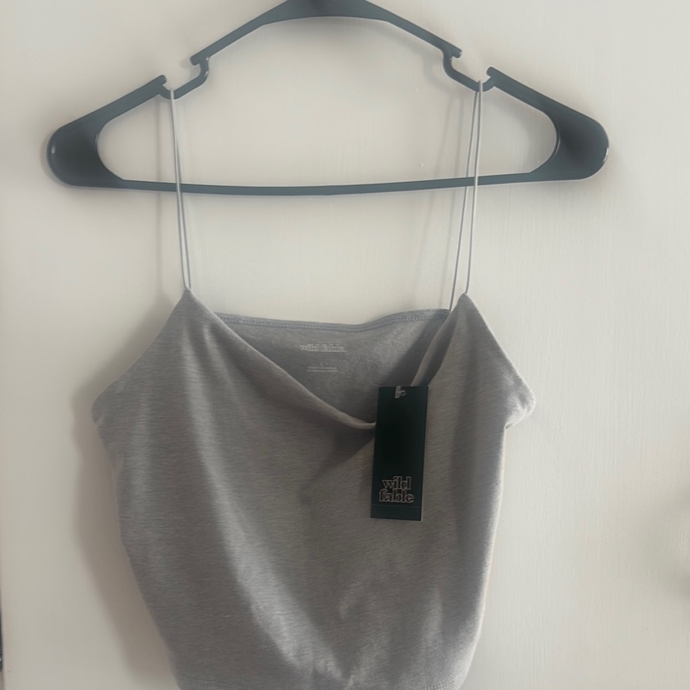 Wild Fable Gray Camisole Crop Top